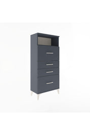 Arges Dolap Tek Raflı 4 Çekmeceli 60x30x134 - S17M103V5A