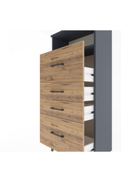 Arges Dolap Tek Raflı 4 Çekmeceli 60x30x134 - S17M103V6A