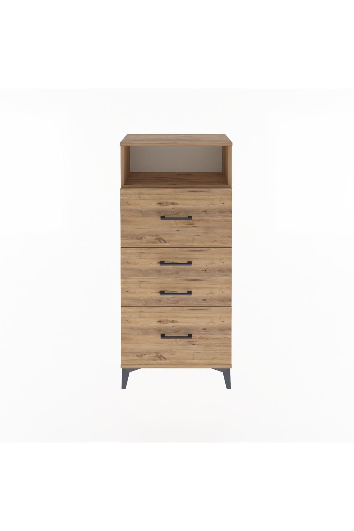 Arges Dolap Tek Raflı 4 Çekmeceli 60x30x134 - S17M103V9A