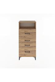 Arges Dolap Tek Raflı 4 Çekmeceli 60x30x134 - S17M103V9A