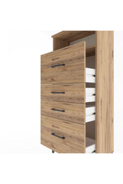 Arges Dolap Tek Raflı 4 Çekmeceli 60x30x134 - S17M103V9A