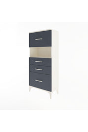 Arges Dolap Tek Raflı 4 Çekmeceli 60x30x134 - S17M104V2A