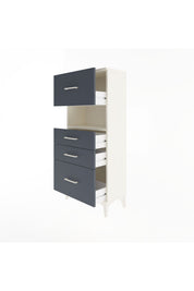 Arges Dolap Tek Raflı 4 Çekmeceli 60x30x134 - S17M104V2A