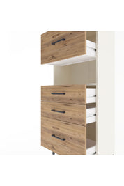 Arges Dolap Tek Raflı 4 Çekmeceli 60x30x134 - S17M104V3A