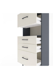 Arges Dolap Tek Raflı 4 Çekmeceli 60x30x134 - S17M104V4A