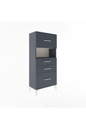 Arges Dolap Tek Raflı 4 Çekmeceli 60x30x134 - S17M104V5A