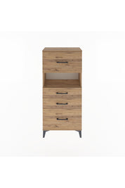 Arges Dolap Tek Raflı 4 Çekmeceli 60x30x134 - S17M104V9A