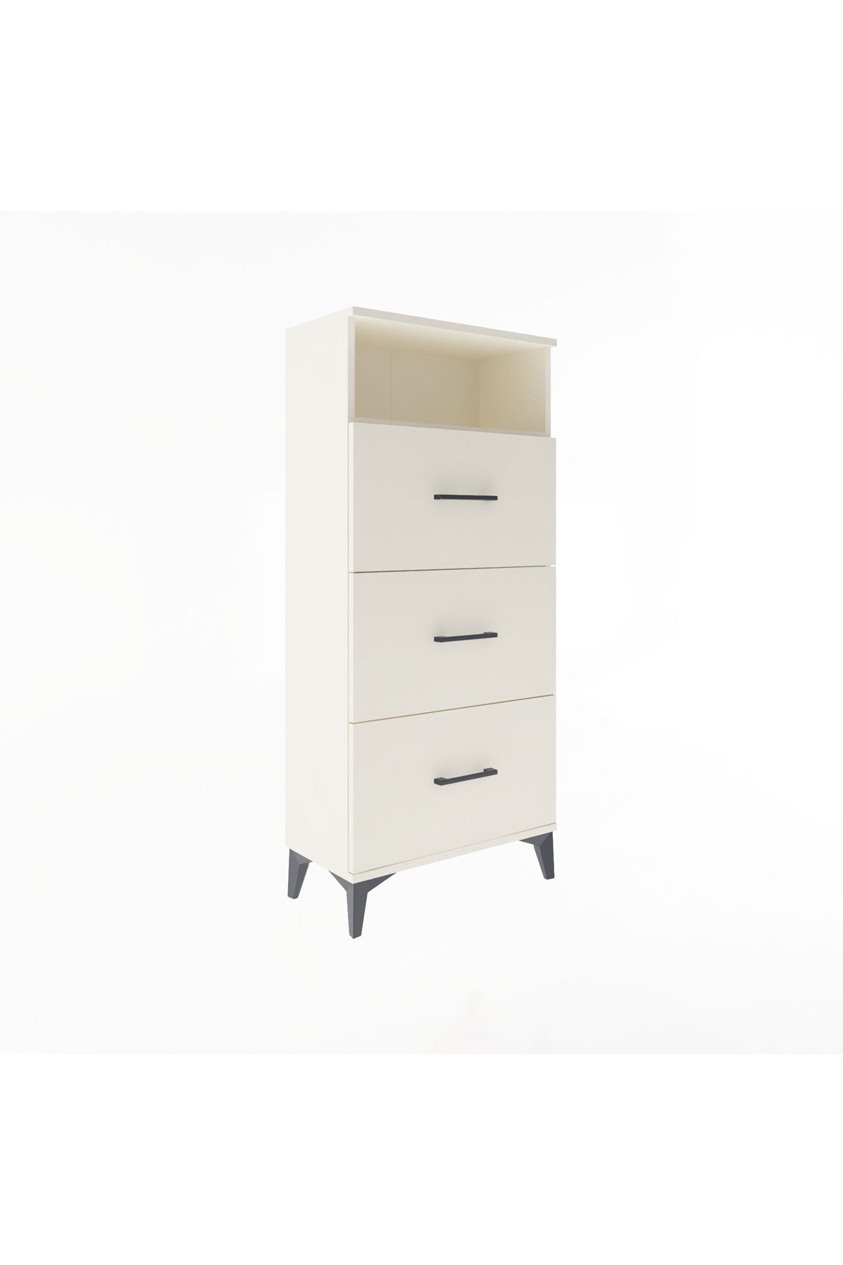 Arges Dolap Tek Raflı 3 Çekmeceli 60x30x134 - S17M105V1A