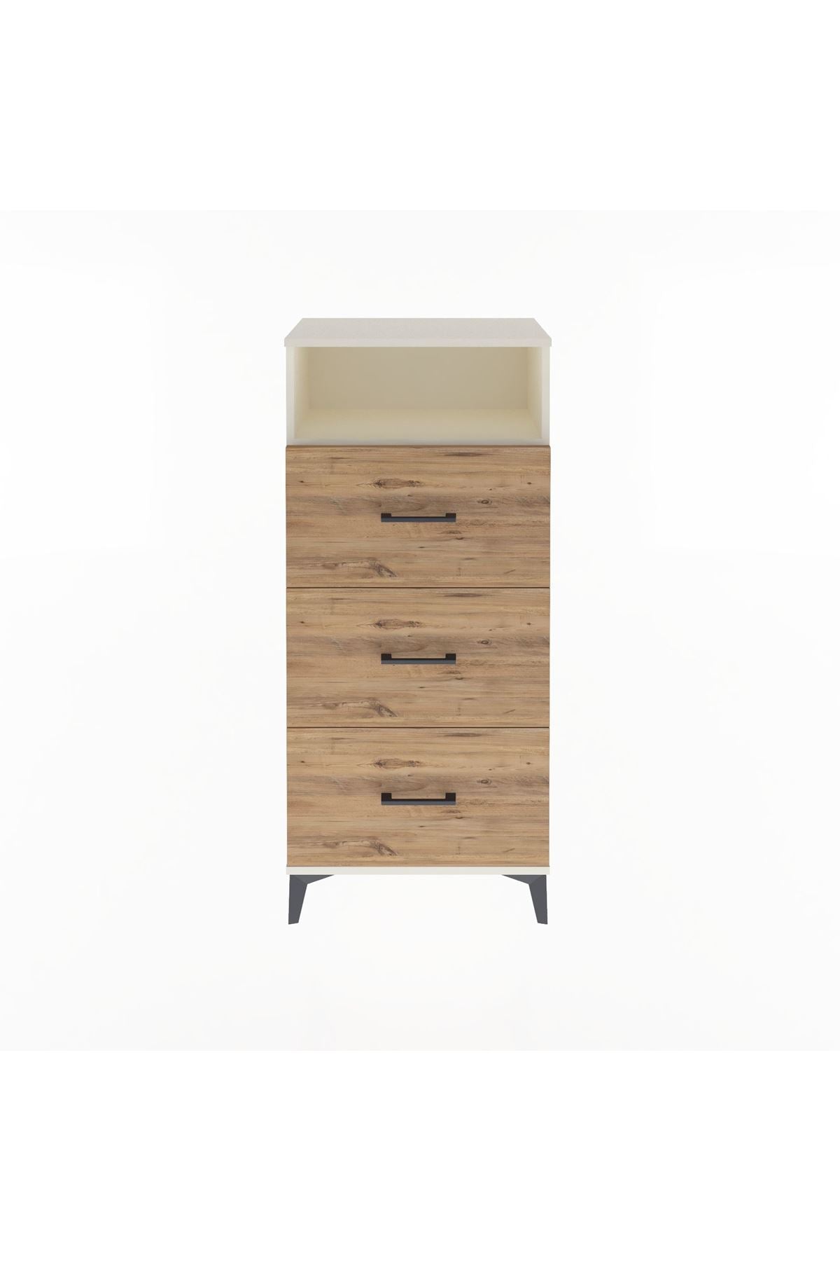 Arges Dolap Tek Raflı 3 Çekmeceli 60x30x134 - S17M105V3A