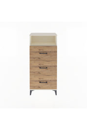 Arges Dolap Tek Raflı 3 Çekmeceli 60x30x134 - S17M105V3A