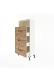 Arges Dolap Tek Raflı 3 Çekmeceli 60x30x134 - S17M105V3A