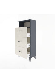 Arges Dolap Tek Raflı 3 Çekmeceli 60x30x134 - S17M105V4A
