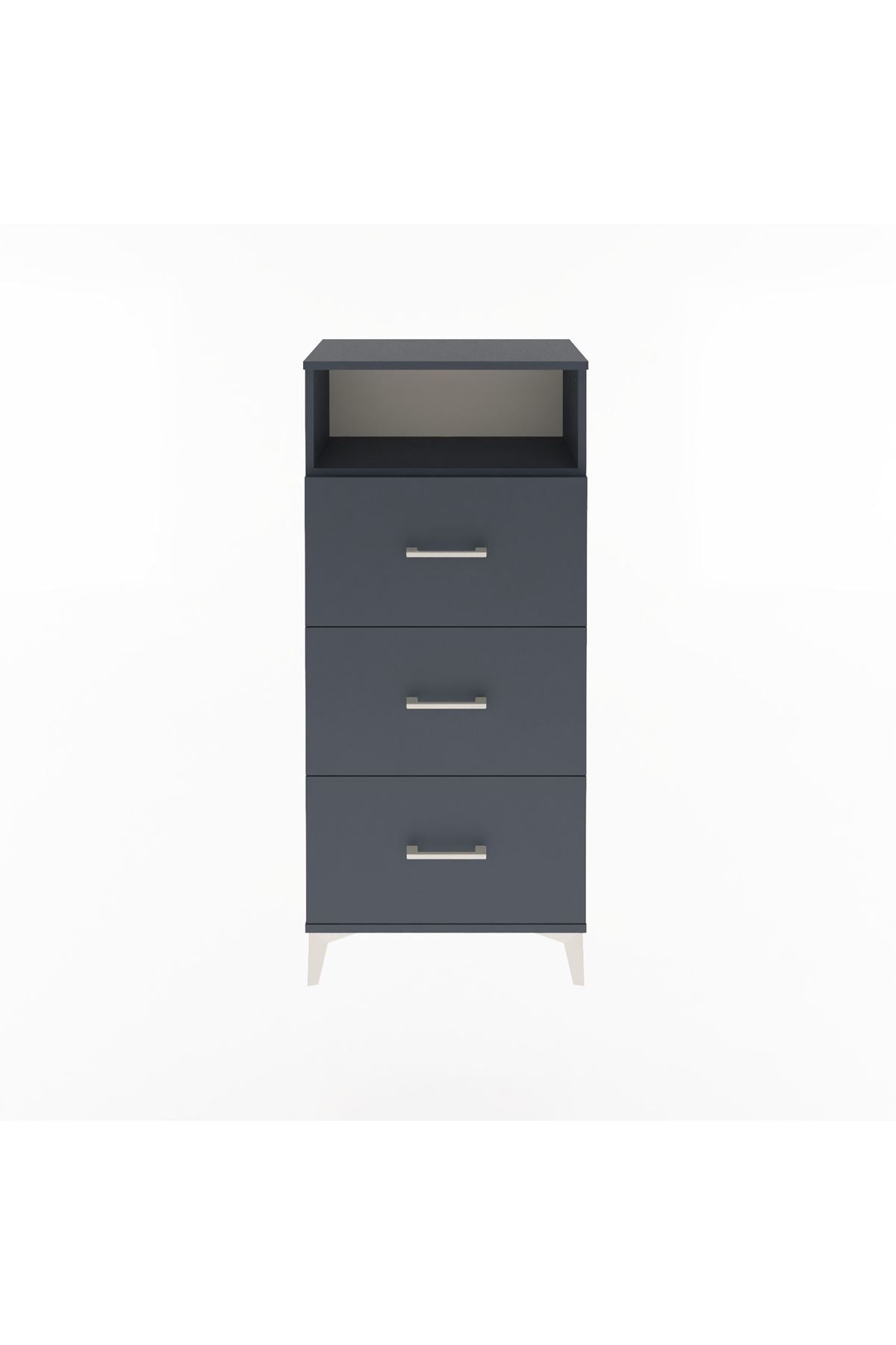 Arges Dolap Tek Raflı 3 Çekmeceli 60x30x134 - S17M105V5A