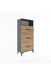 Arges Dolap Tek Raflı 3 Çekmeceli 60x30x134 - S17M105V6A