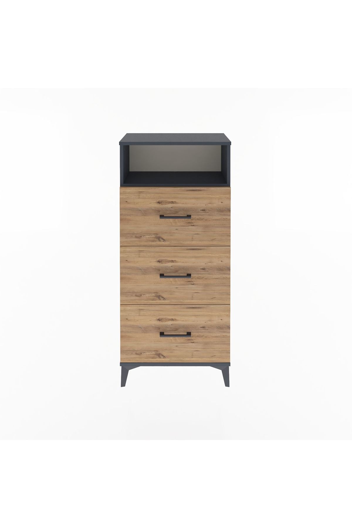 Arges Dolap Tek Raflı 3 Çekmeceli 60x30x134 - S17M105V6A