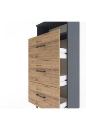 Arges Dolap Tek Raflı 3 Çekmeceli 60x30x134 - S17M105V6A
