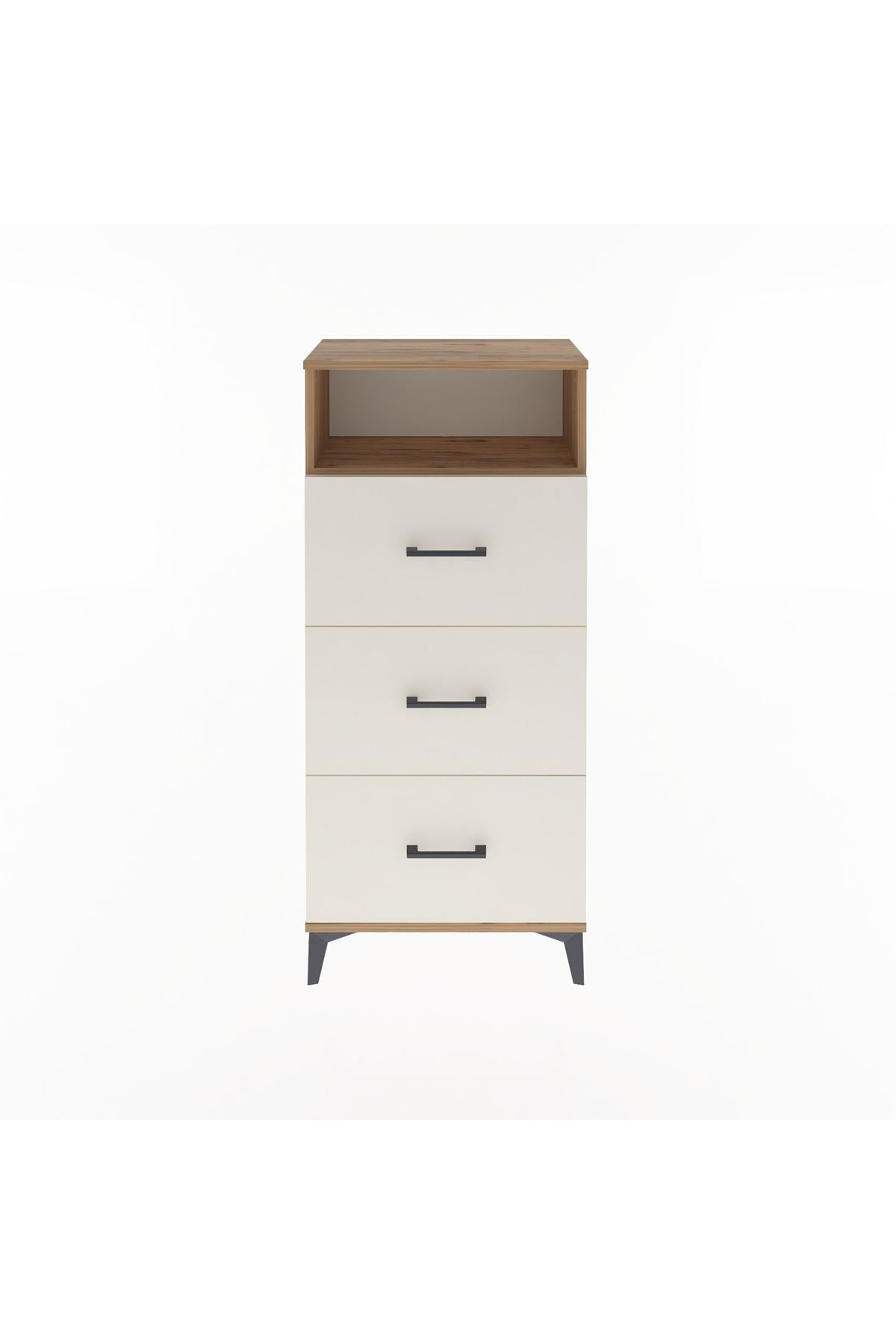 Arges Dolap Tek Raflı 3 Çekmeceli 60x30x134 - S17M105V7A