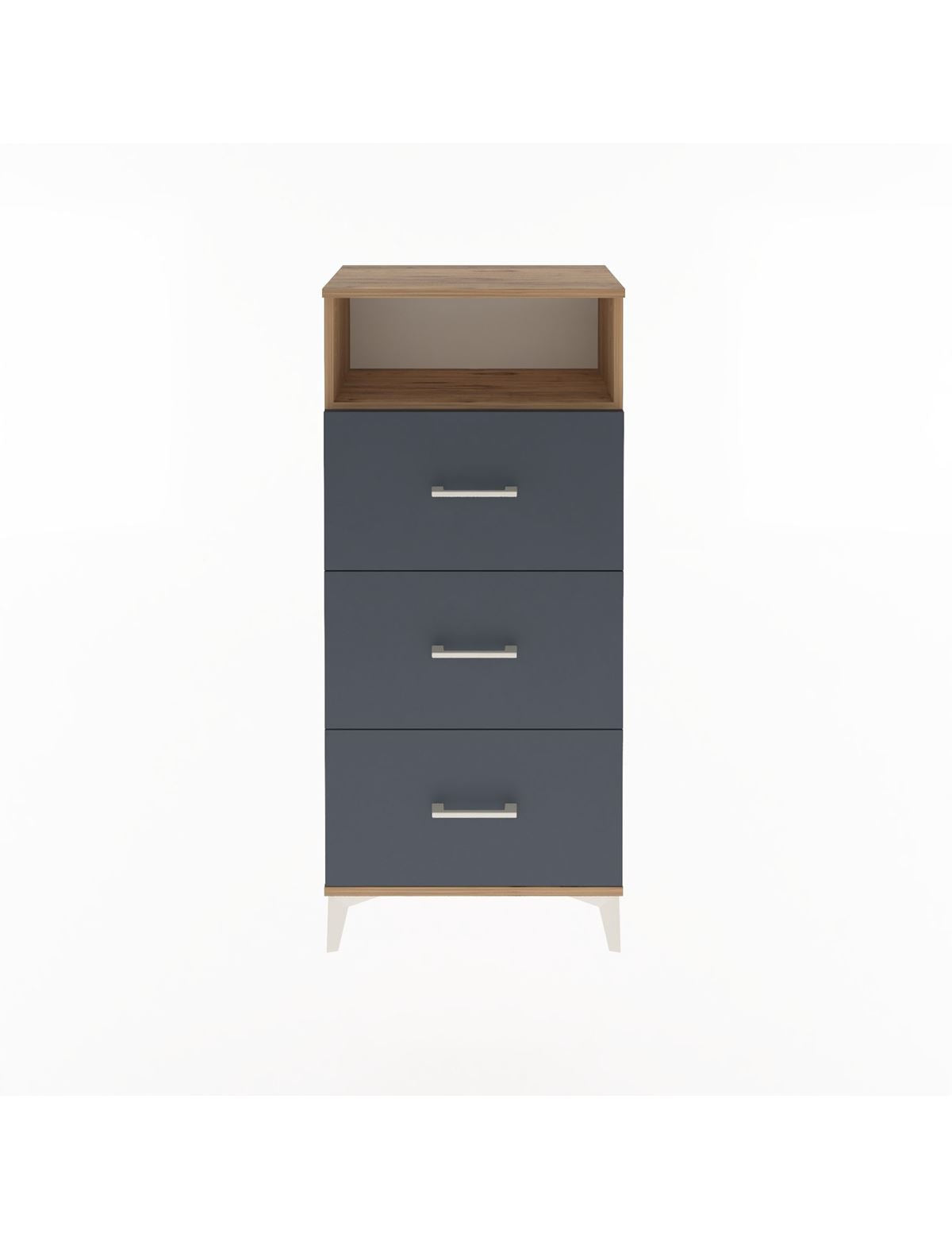 Arges Dolap Tek Raflı 3 Çekmeceli 60x30x134 - S17M105V8A