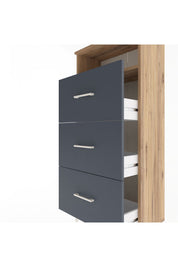 Arges Dolap Tek Raflı 3 Çekmeceli 60x30x134 - S17M105V8A