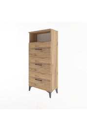 Arges Dolap Tek Raflı 3 Çekmeceli 60x30x134 - S17M105V9A