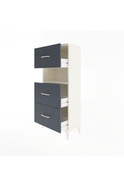 Arges Dolap Tek Raflı 3 Çekmeceli 60x30x134 - S17M106V2A