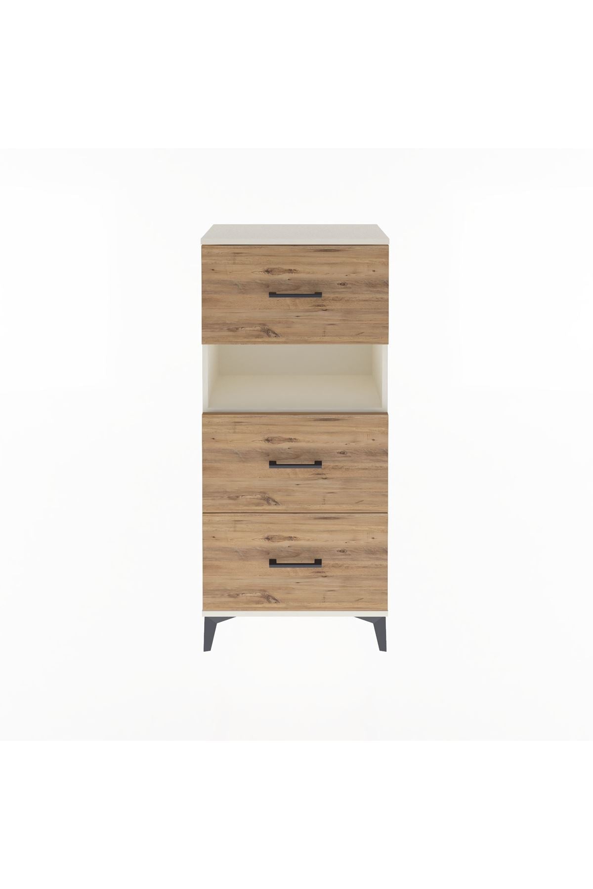 Arges Dolap Tek Raflı 3 Çekmeceli 60x30x134 - S17M106V3A