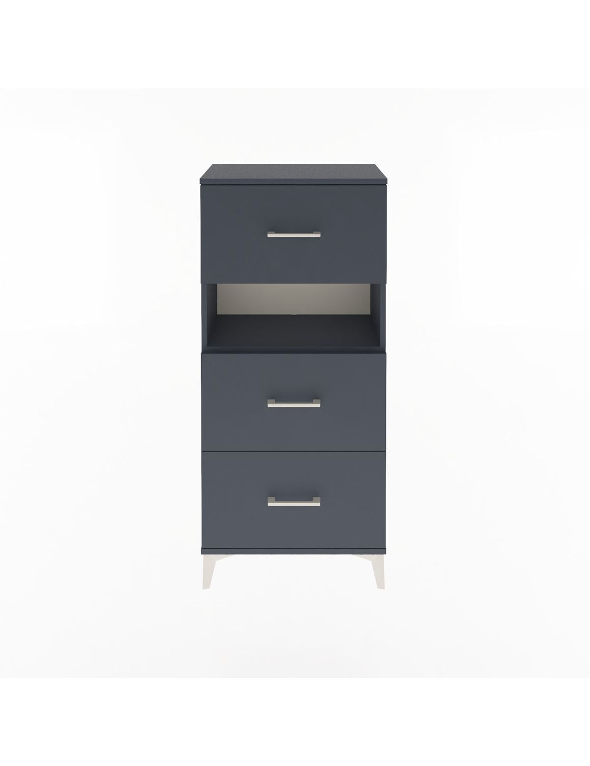 Arges Dolap Tek Raflı 3 Çekmeceli 60x30x134 - S17M106V5A