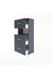Arges Dolap Tek Raflı 3 Çekmeceli 60x30x134 - S17M106V5A