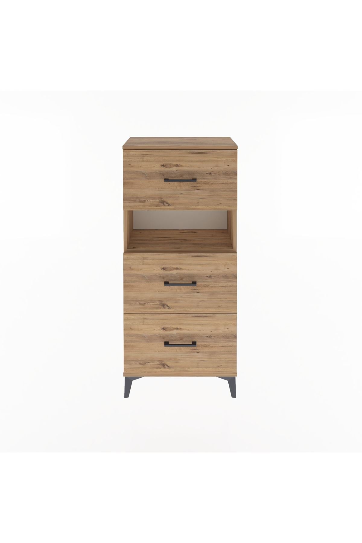 Arges Dolap Tek Raflı 3 Çekmeceli 60x30x134 - S17M106V9A