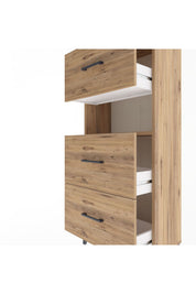 Arges Dolap Tek Raflı 3 Çekmeceli 60x30x134 - S17M106V9A