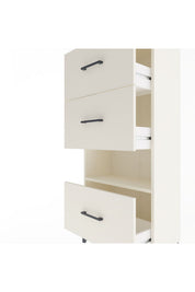 Arges Dolap Tek Raflı 3 Çekmeceli 60x30x134 - S17M107V1A