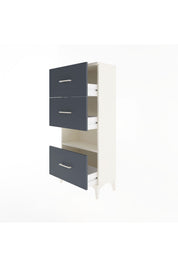 Arges Dolap Tek Raflı 3 Çekmeceli 60x30x134 - S17M107V2A
