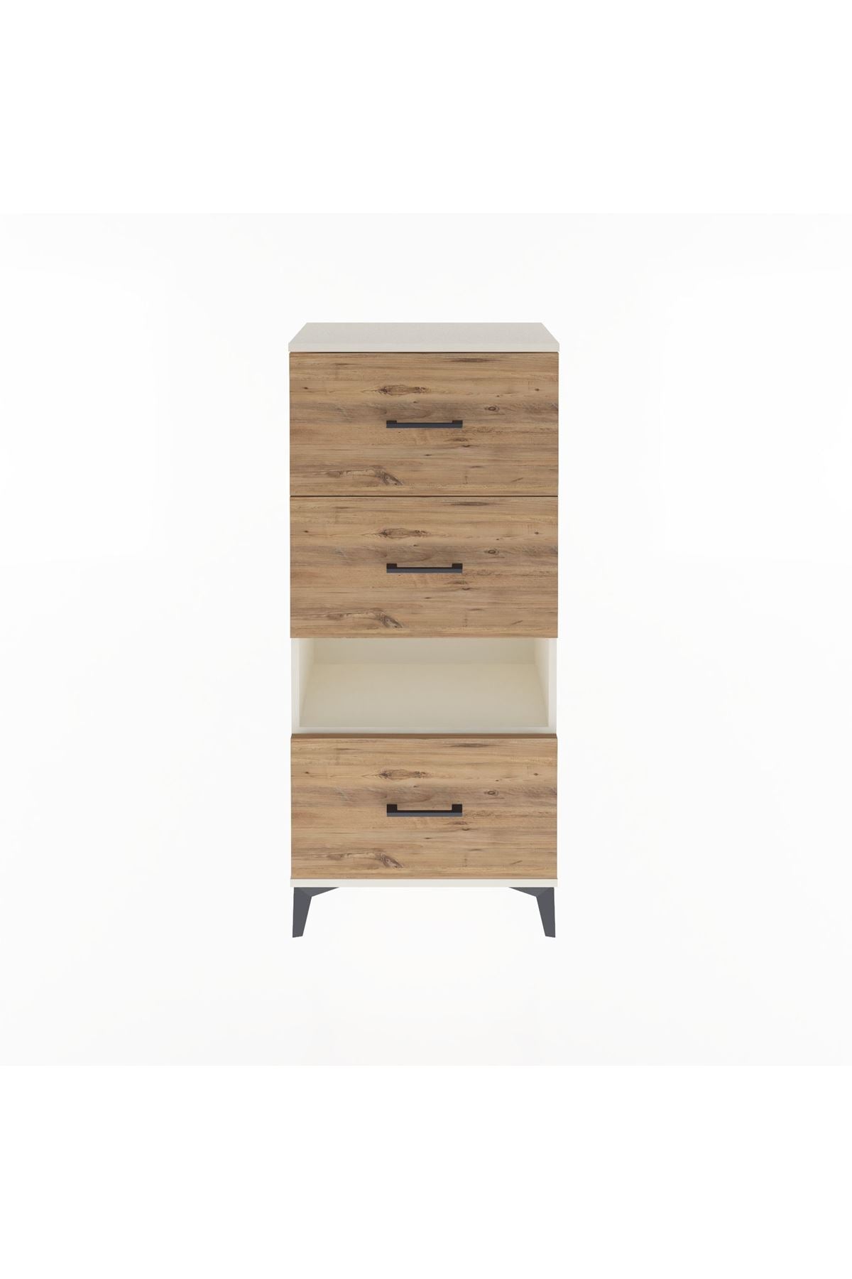 Arges Dolap Tek Raflı 3 Çekmeceli 60x30x134 - S17M107V3A