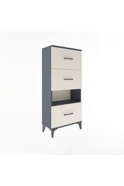 Arges Dolap Tek Raflı 3 Çekmeceli 60x30x134 - S17M107V4A