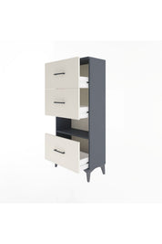 Arges Dolap Tek Raflı 3 Çekmeceli 60x30x134 - S17M107V4A