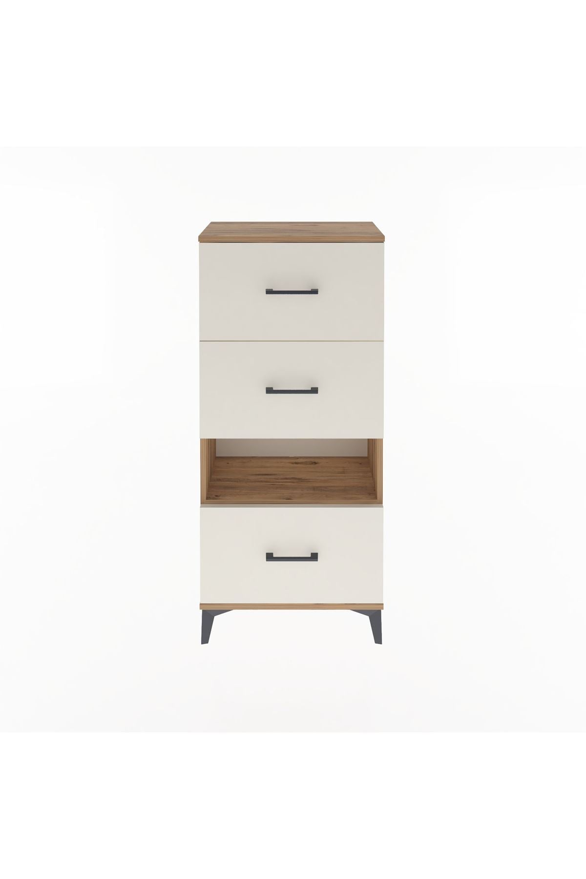 Arges Dolap Tek Raflı 3 Çekmeceli 60x30x134 - S17M107V7A