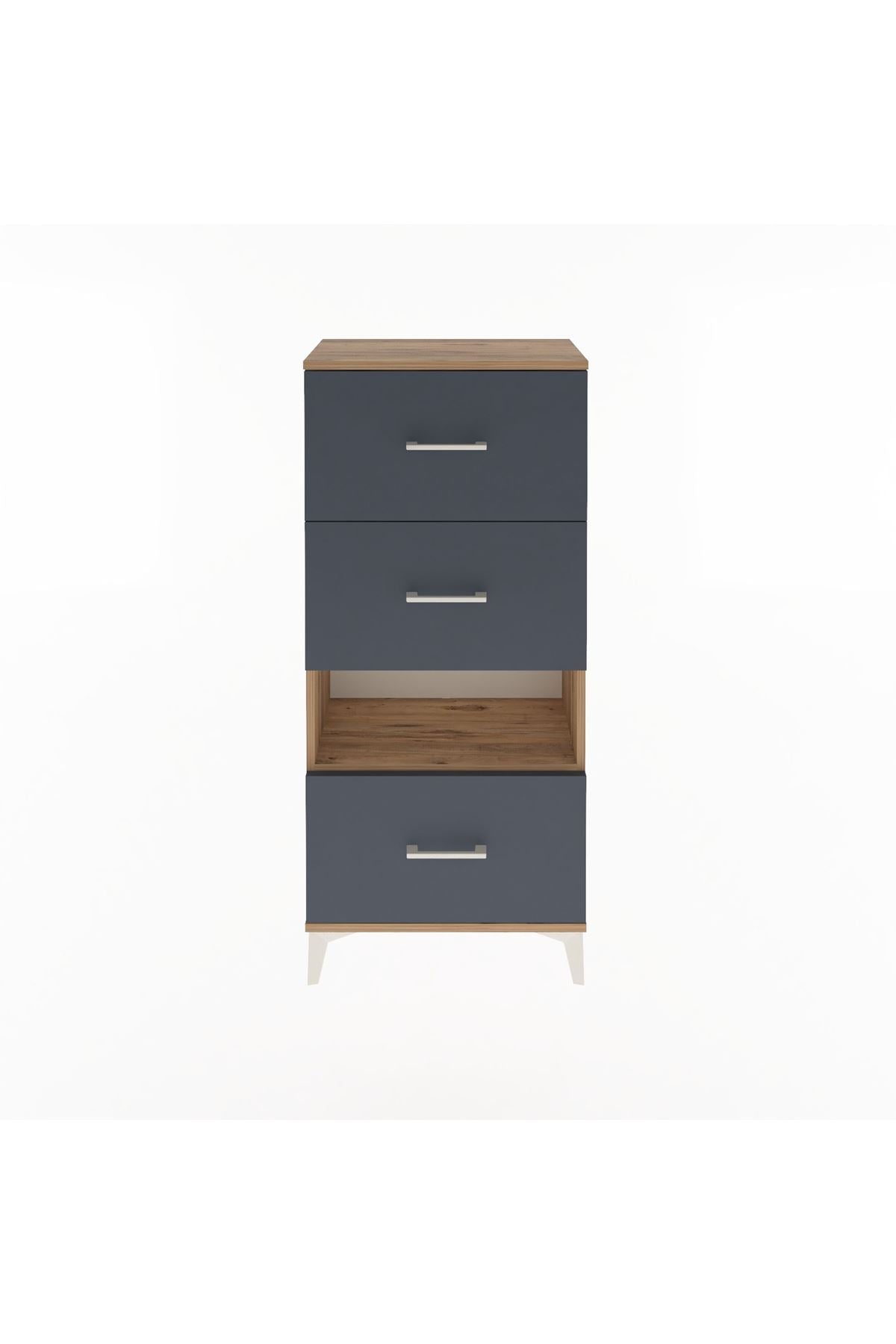 Arges Dolap Tek Raflı 3 Çekmeceli 60x30x134 - S17M107V8A