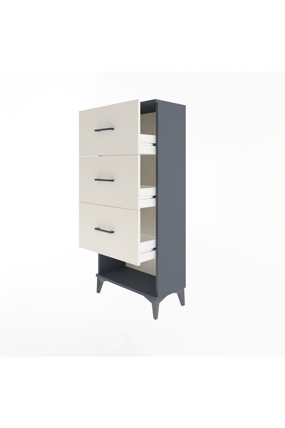 Arges Dolap 3 Çekmeceli 60x30x134 - S17M108V4A