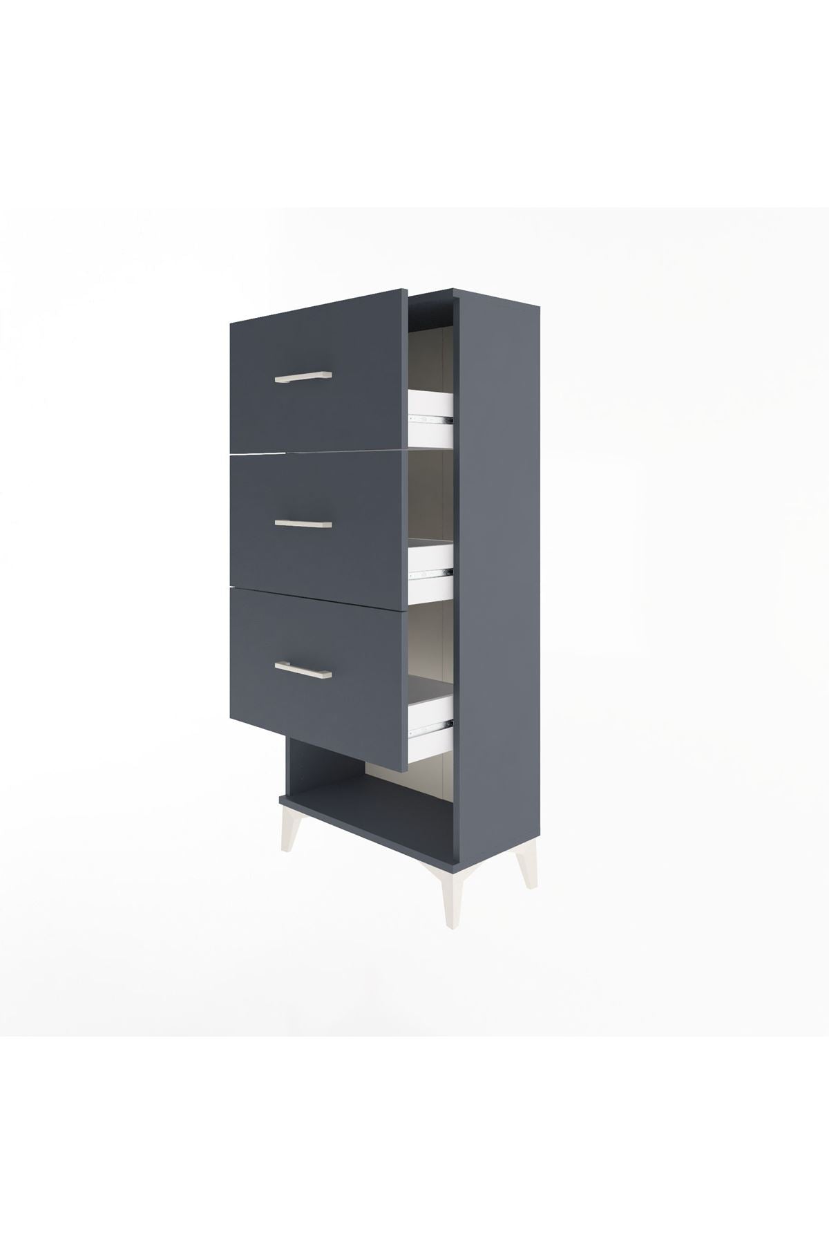 Arges Dolap 3 Çekmeceli 60x30x134 - S17M108V5A