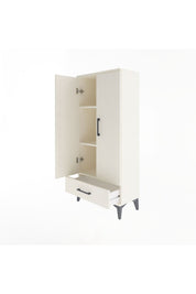 Arges Dolap 3 Raflı Tek Çekmeceli 2 Kapaklı 60x30x134 - S17M109V1A