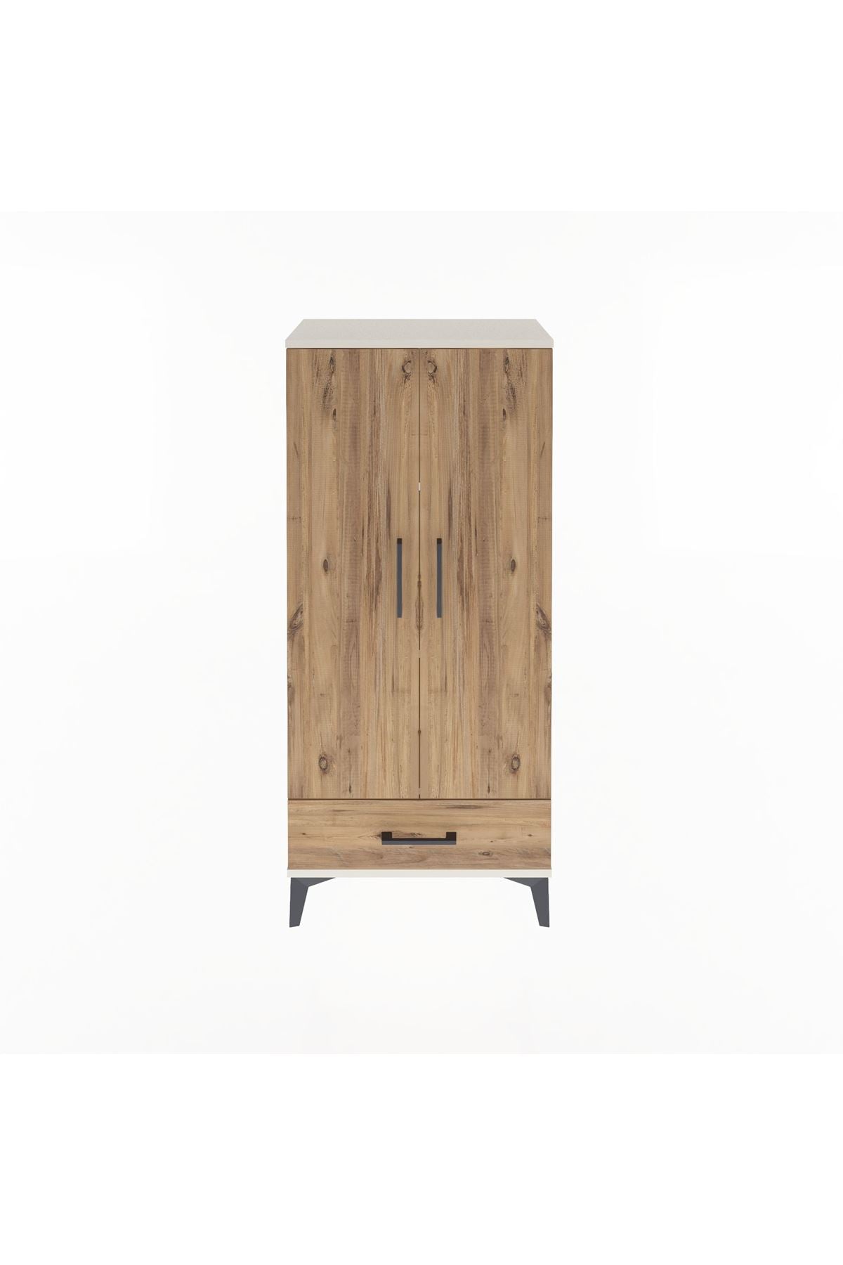 Arges Dolap 3 Raflı Tek Çekmeceli 2 Kapaklı 60x30x134 - S17M109V3A