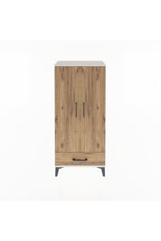 Arges Dolap 3 Raflı Tek Çekmeceli 2 Kapaklı 60x30x134 - S17M109V3A