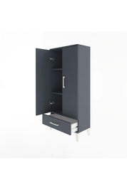 Arges Dolap 3 Raflı Tek Çekmeceli 2 Kapaklı 60x30x134 - S17M109V5A