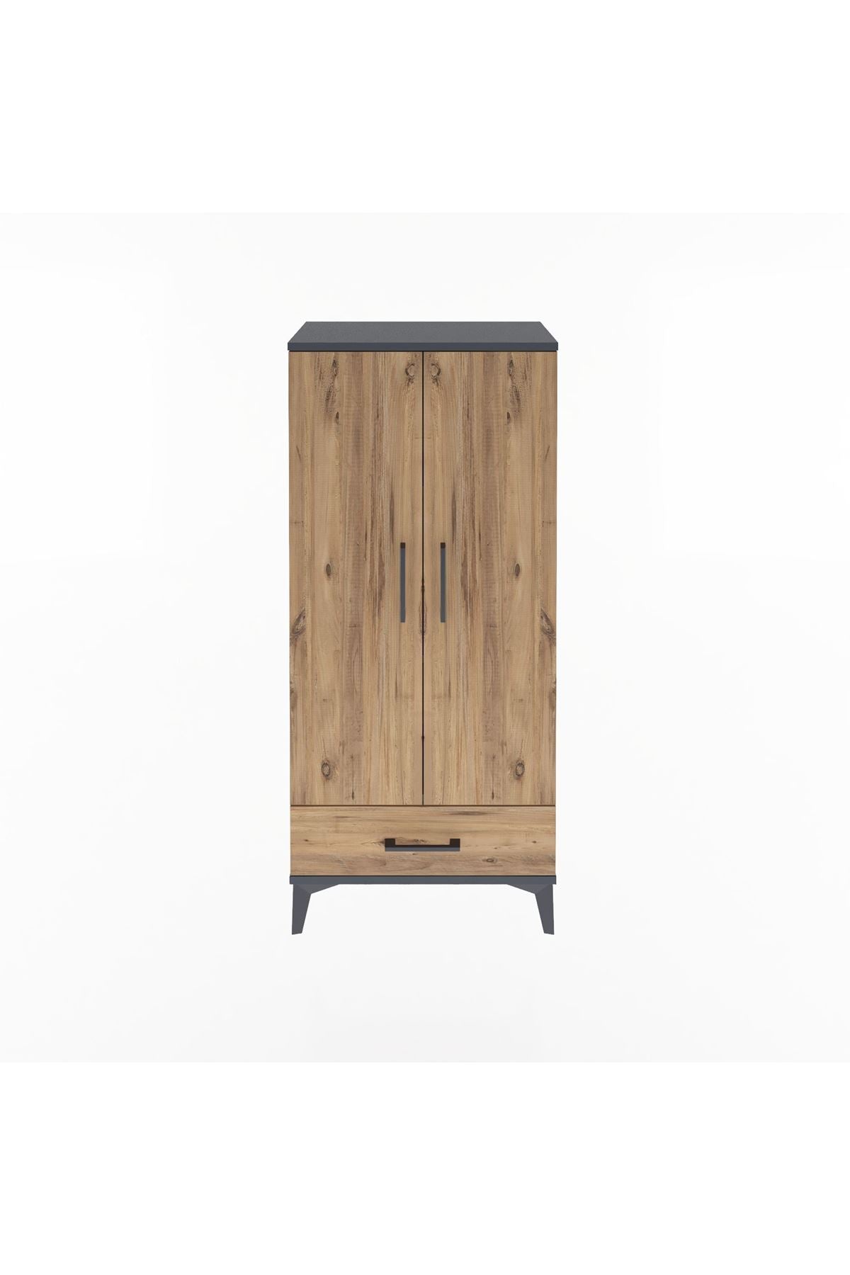 Arges Dolap 3 Raflı Tek Çekmeceli 2 Kapaklı 60x30x134 - S17M109V6A