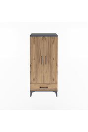 Arges Dolap 3 Raflı Tek Çekmeceli 2 Kapaklı 60x30x134 - S17M109V6A