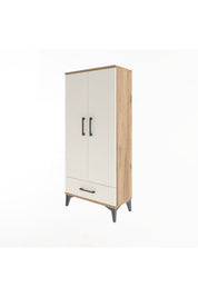 Arges Dolap 3 Raflı Tek Çekmeceli 2 Kapaklı 60x30x134 - S17M109V7A