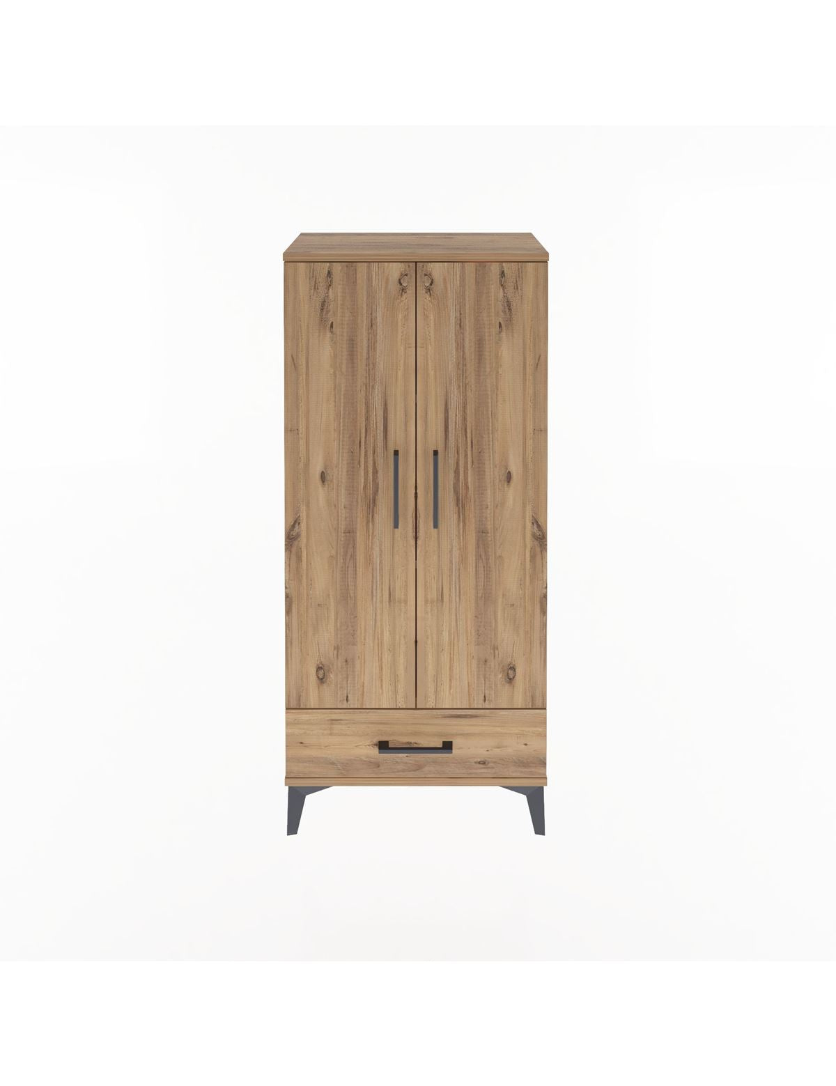 Arges Dolap 3 Raflı Tek Çekmeceli 2 Kapaklı 60x30x134 - S17M109V9A
