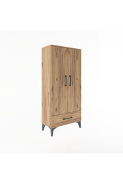 Arges Dolap 3 Raflı Tek Çekmeceli 2 Kapaklı 60x30x134 - S17M109V9A
