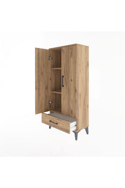 Arges Dolap 3 Raflı Tek Çekmeceli 2 Kapaklı 60x30x134 - S17M109V9A