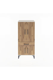 Arges Dolap 2 Raflı Tek Çekmeceli 4 Kapaklı 60x30x134 - S17M110V3A